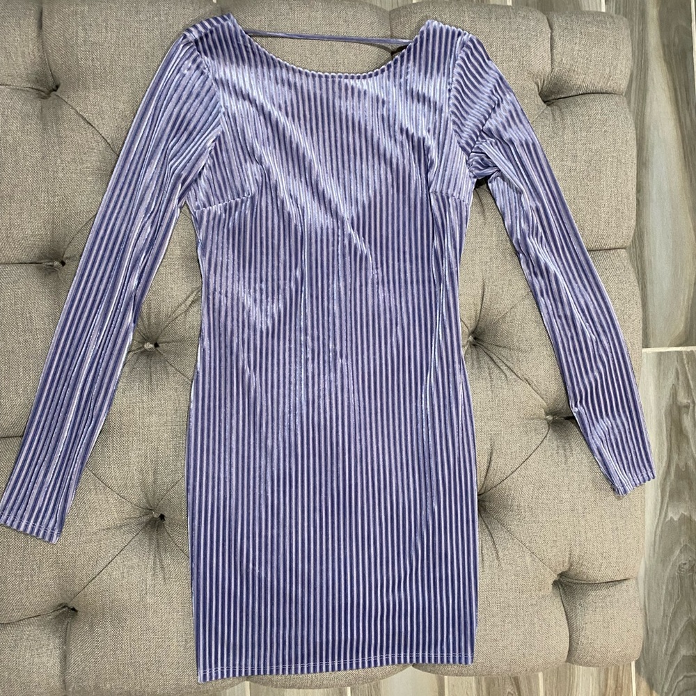 Forever 21 Long Sleeve Mini Dress - Size Medium - Light Purple